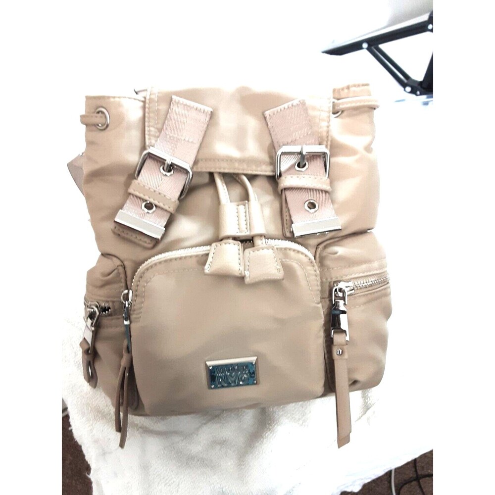 Steve Madden Nylon Back Pack Small Beige